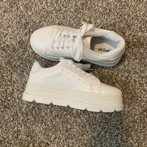 White Platform Sneakers